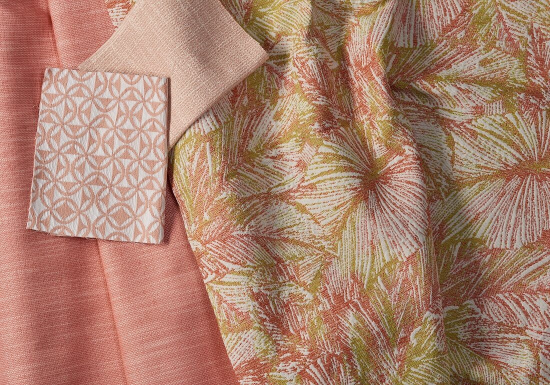 tropical patterned fabric