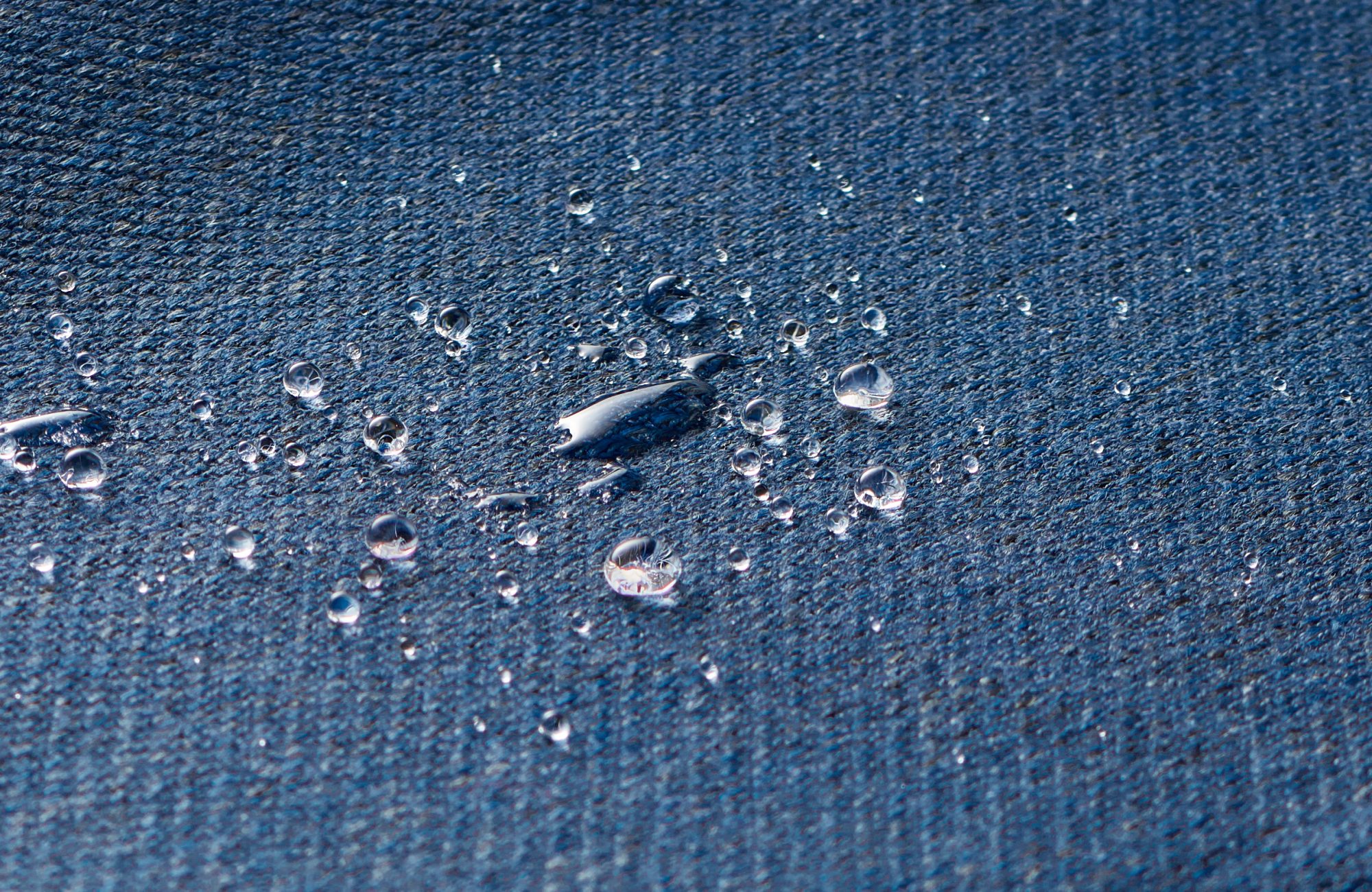 blue water resistant fabric