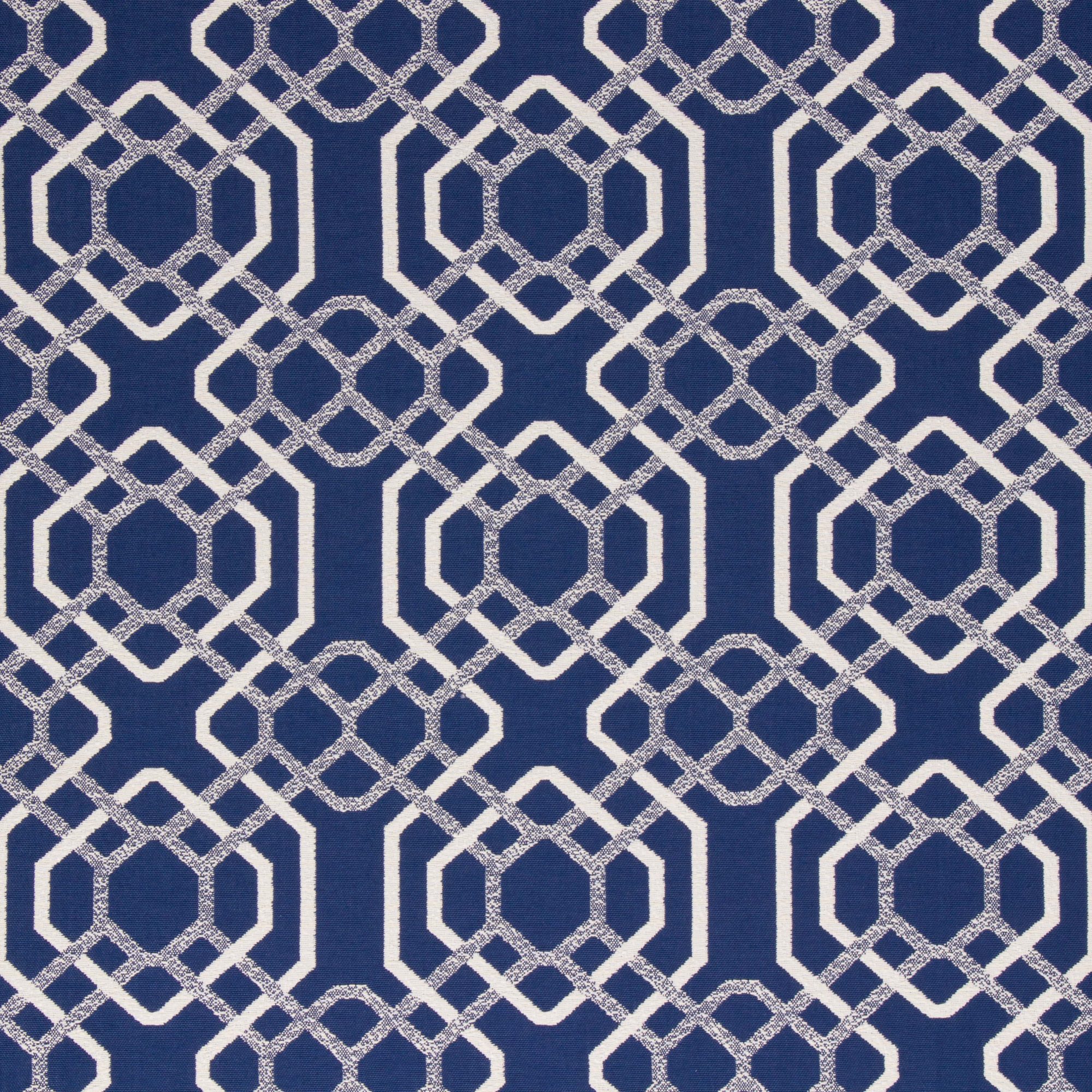 Bella Dura and Bella Dura Home cut yardage in the Alexandria pattern and Marine color.
